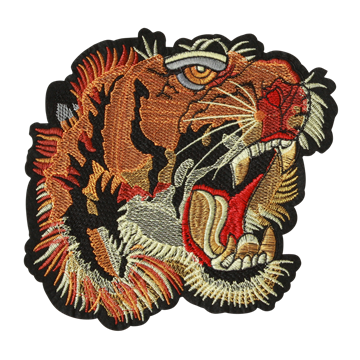 strygemærker tiger hoved til voksne strygemerke